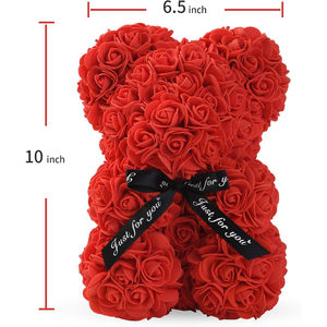 Ours en peluche <span class=keywords><strong>rose</strong></span> parfait, cadeau pour la Saint-Valentin, la fête des mères, Noël, anniversaire, petite amie, maman, mère, femmes - Product Image 4