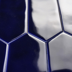 Azulejo Picket Azul Oscuro 5x25 cm Acabado Brillante Bordes Irregulares - Product Image 5