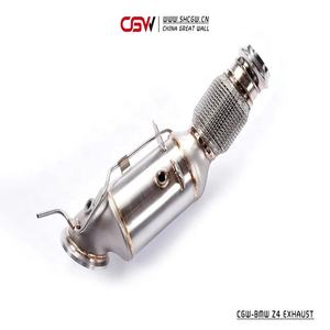 Hırıltı ses otomobil parçaları paslanmaz çelik iniş borusu manifoldu ısı kalkanı BMW Z4 G29 <span class=keywords><strong>2</strong></span>.0T benim 2019 başlık - Product Image 6