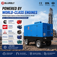 Kompresor Udara Diesel Portabel 25Bar Tekanan Tinggi BCY1250-25 1250CFM 295kW dengan Pompa Sekrup Bertenaga Yuchai untuk Pertambangan