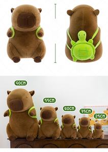 Vente chaude multi-taille 25CM-90CM Capibara tortue sac à dos <span class=keywords><strong>dauphin</strong></span> en peluche jouet confortable cadeau d'anniversaire jouets en peluche - Product Image 6