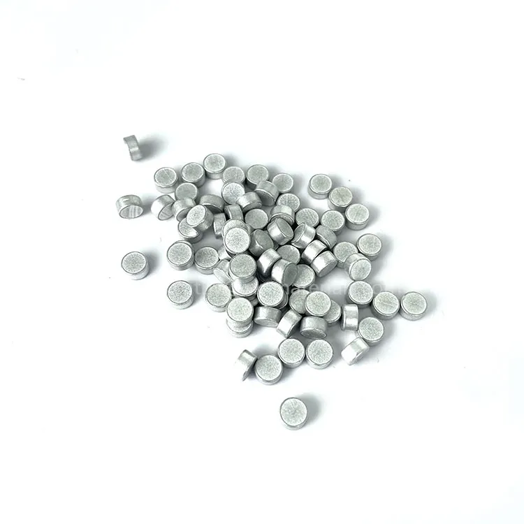 Xinkang Aluminiumpellets Granulat 4N-6N 3*3mm 6*6mm Metall Aluminium Verdampfpellets