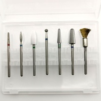 HYTOOS Carbure Ongles Foret Ensemble 3/32 "7 Pièces/ensemble Rotatif Clou Fraise pour Manucure Ongles Accessoires Outils De Salon