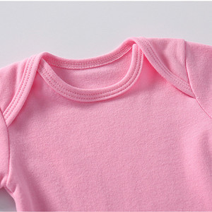 ชุดรอมเปอร์เด็กทารกผ้าฝ้ายถักนิตติ้ง แขนสั้น - Product Image 3