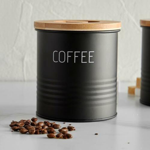 Bộ hộp đựng đa năng <span class=keywords><strong>3</strong></span> trong 1 bằng kim loại, kín khí, dùng để đựng trà, cà phê, thực phẩm khô & gia vị, kèm nắp đậy. - Product Image 4