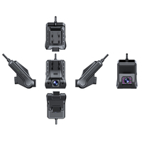 WOSX Caméra de tableau de bord 4G double objectif 720P HDR vision nocturne, enregistrement avant et intérieur, suivi GPS, Wi-Fi, capteur G, moniteur de stationnement, enregistreur vidéo pour véhicule d'occasion