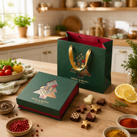 Boîte cadeau de luxe ODM pour les fêtes avec couvercle à rabat magnétique et fermeture magnétique pour logo personnalisé, commande en gros et cadeaux de Noël