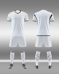 Ensembles d'uniformes de football d'été personnalisés à transfert thermique pour équipe et club, maillot uni, impression de jeu - Product Image 5