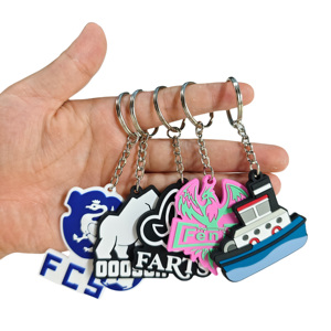Design Custom Soft PVC <b>Keychain</b> 2D/3D Rubber Keyring with Your Logo for Promotions and Carabiners - Product Image 4