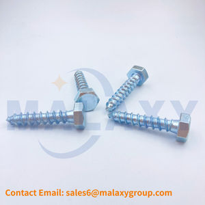 MALAXY DIN571 <span class=keywords><strong>Coach</strong></span> Tornillo Lag Perno Galvanizado o Acero inoxidable Cabeza hexagonal Tornillo de madera Tornillos de alta calidad - Product Image 6