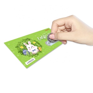 บัตรขูดรางวัลออกแบบเองสำหรับเทศกาล ของขวัญ ของรางวัล บัตรขูดแบบสุ่ม บัตรขูดพิมพ์ดิจิทัล - Product Image 4
