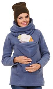 Europe and the United States Fashion <strong>Maternity</strong> <strong>Wear</strong> Multi-functional Kangaroo Hoodie Coat Baby <strong>Wear</strong> Coat - Product Image 4