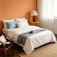 Parure de lit 100 % lin de haute qualité, douce et écologique, taille Twin XL, personnalisable, avec housse de couette toutes saisons