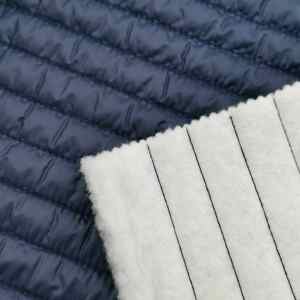 Yard donanma renk tarafından satılan rahat ceket için 100% <span class=keywords><strong>Polyester</strong></span> <span class=keywords><strong>300T</strong></span> tafta su geçirmez 2.5CM hat tasarım kapitone kumaş gemi hazır - Product Image 4