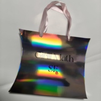 Boîte à perruque personnalisée avec logo, boîte cadeau holographique pour emballage de cheveux avec foulard