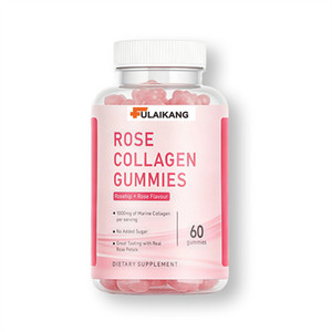 Gummies de collagène de rose à marque privée OEM, 1000 mg de collagène <span class=keywords><strong>marin</strong></span> pour l'éclat de la <span class=keywords><strong>peau</strong></span> <span class=keywords><strong>et</strong></span> la santé des <span class=keywords><strong>articulations</strong></span>, sans sucre, 60 unités - Product Image 1