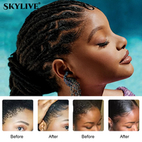 Skylive Gel Coiffant Fixation Forte, Cire pour Ondulations, Crème Coiffante Brillance Intense pour Boucles, Non Grasse, à Base d'Eau, Pommade Naturelle pour Ondulations pour Hommes