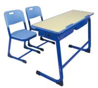 Ensemble Chaise et Bureau Scolaire Norler – Personnalisable, Réglable, Confortable, Écologique, en ABS Ignifuge, 1 Tiroir – Siège Individuel