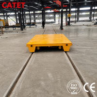 Chariot électrique sur rail robuste de 50 tonnes, chariot de transport à alimentation basse tension sur rail pour atelier de fabrication