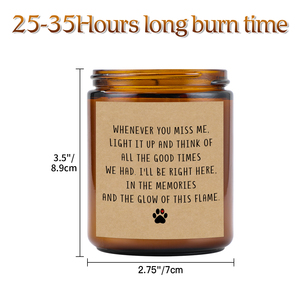 OEM/ODM 7oz Luxurious Eco Natural Soy Wax glass candle jars with lids long burn time for bath time Valentine's Day Bars - Product Image 3