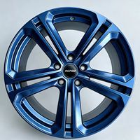 Jantes de voiture forgées monobloc à 5 branches, 15-26 pouces, finition usinée argentée, jantes en alliage avec déport personnalisé pour voitures de luxe Y004