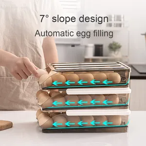กล่องเก็บไข่แบบม้วนอัตโนมัติหลายชั้น วางซ้อนกันได้ ลดราคาพิเศษ - Product Image 2