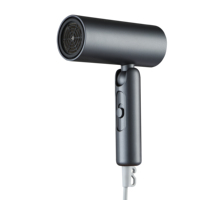 Sèche-cheveux ionique pliable en plastique avec diffuseur, moteur DC professionnel à ions négatifs 1000W, 2 vitesses, portable pour les voyages et la maison