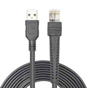 Câble USB de scanner de codes à barres flexible gris 2M vers combinaison de CBA-U01-S07ZAR RJ50 RJ45 pour symbole <span class=keywords><strong>LS1203</strong></span> LS4208 LS2208 2208AP - Product Image 2