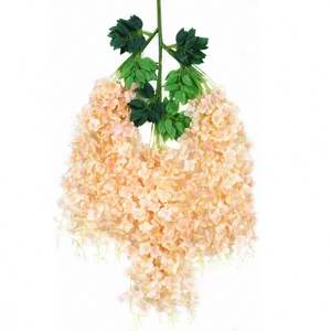 TCI-1150 <span class=keywords><strong>Planta</strong></span> Artificial de Glicinia Verde Multicolor para Decoración del Hogar, Flor Artificial de Glicinia Amarilla, Venta Caliente - Product Image 5