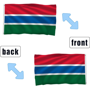 Drapeau national de la Gambie 3x5 pieds, bannière en polyester double face pour événements culturels africains - Product Image 3