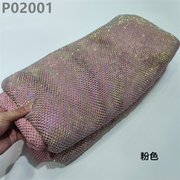 Tissu de dentelle douce en gros Rhinestone plat broderie tissu de dentelle de maille