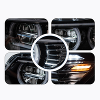 Pour BMW Série 3 E90 2009-2012, ensemble de phares LED style M5 avec anneaux lumineux bicolores