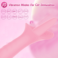 Grenzüberschreitender Bestseller: G-Punkt-Zungen-Vibrator mit Nippelsaug- und Leckfunktion, Masturbationsstab, Sexspielzeug für Frauen