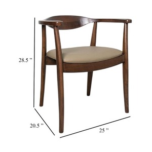 Ensemble de 2 chaises de salle à manger convertibles Niva, fauteuils modernes avec tissu en bois de caoutchouc brun pour salons - Product Image 3