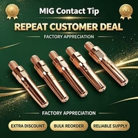 Pointe de contact 24KD M6*28mm 1,2mm en cuivre pur, consommables de soudage MIG MAG pour torche Binzel MB24KD, pack d'essai, pièces de rechange