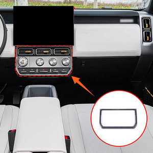 กรอบตกแต่งคาร์บอนไฟเบอร์ ABS สำหรับแผงปรับทิศทางแอร์สำหรับรถยนต์ Chery ICAR V23 2025 อุปกรณ์ตกแต่งภายใน<span class=keywords><strong>รถ</strong></span>ยนต์ - Product Image 1