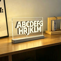 Panneau de signalisation LED personnalisé pour entreprise, en acrylique ABS, télécommandé, multi-enseignes, à prix avantageux