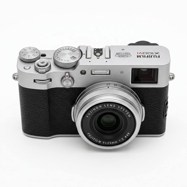 Original Used Fujifilm X100VI Digital Camera 40.2MP Mirrorless IBIS 6.2K Video Vintage Style Film Simulation in Stock Bundle