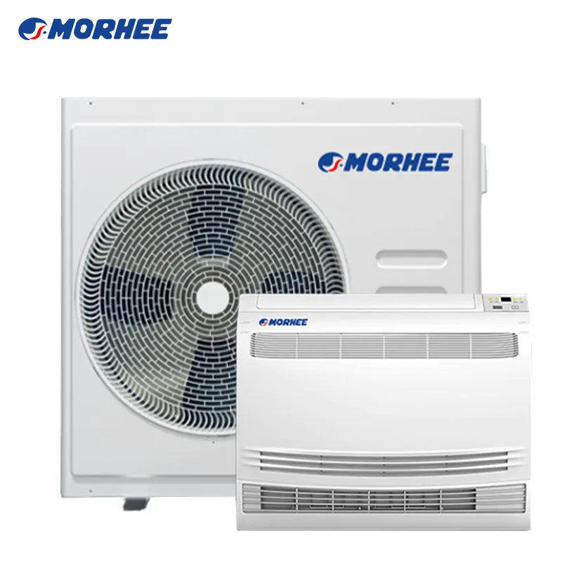 Morhee R32 Evi Kompressor DC Wechsel richter Luft quelle zu Wasser Wärmepumpe Kanal 12000 18000 Btu AC Conditioner und Warmwasser bereiter