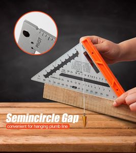 Peaktop 7 "<span class=keywords><strong>Triangle</strong></span> Carpenter's Speed Square Rachel Square Layout Tool Multifonctionnel Turntable Square - Product Image 4