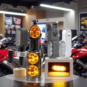<span class=keywords><strong>Mini</strong></span> lámpara LED de señal de giro de 8mm, indicadores de 12V para Honda Yamaha <span class=keywords><strong>Kawasaki</strong></span> <span class=keywords><strong>Moto</strong></span> Cafe Racer, sistemas de iluminación intermitente para motocicletas - Product Image 1