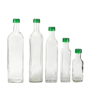 Mini Botellas Dorica Transparentes de 100-1000 ml, Botella Cuadrada de Vidrio para Aceite de Oliva, Licores, Salsas, Aderezos y Bebidas - Product Image 6