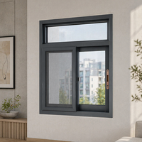 Fenêtre coulissante automatique en alliage d'aluminium à rupture de pont thermique, double vitrage insonorisé pour villa moderne, certifiée AS2047 CE