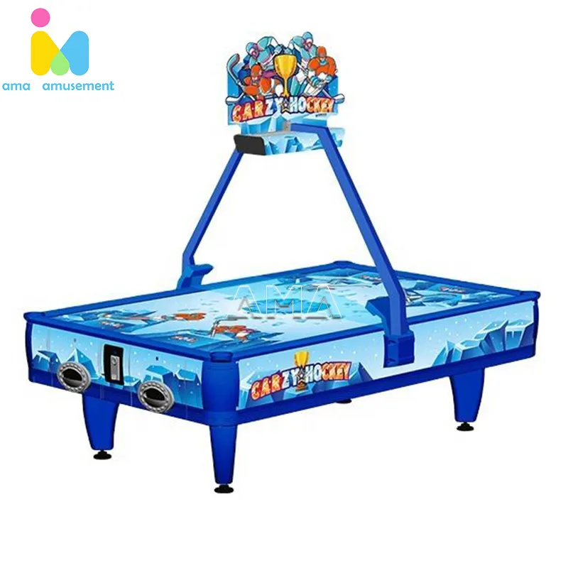 AMA bambini azionato tavolo elettronico air hockey macchina da gioco equipmentmachine 2 giocatore