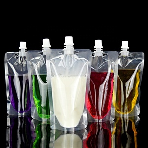 Tái Sử Dụng Rõ Ràng Đứng Lên Nhựa Flask Túi Du Lịch Đồ Uống Rượu Lỏng Rượu Bao Bì Cruise Sneak Uống Spout Pouch - Product Image 1