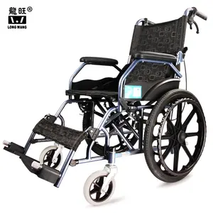 Folding Portable Wheel Chair A Portable Scooter Manual Steel Chromed Plating Frame Wheelchair For The Elderly And Disabled