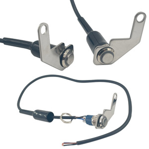 Interruptor de Soporte Tipo H para Motocicleta Motorola de 16 mm con Bloqueo Automático y Restablecimiento Automático para Luces de Emergencia, Apagado de Motor, Ventilador, Faro y Bocina - Product Image 1