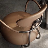 Fauteuil de loisirs moderne design léger dossier de luxe fauteuil canapé inclinable créatif pour salle à manger chambre villa salon