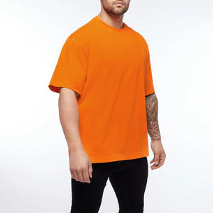 Plus Size Kurzarm Großhandel Herren Dropped Shoulder T-Shirts Custom Logo - Product Image 2