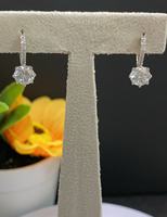 Boucles d'oreilles en argent 925 en gros, style simple et tendance, boucles d'oreilles de fiançailles pour mariée, usage quotidien pour femme, choix de cadeau